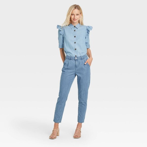 Who What Wear Pants High Rise Taper Jeans - Picture 2 of 4